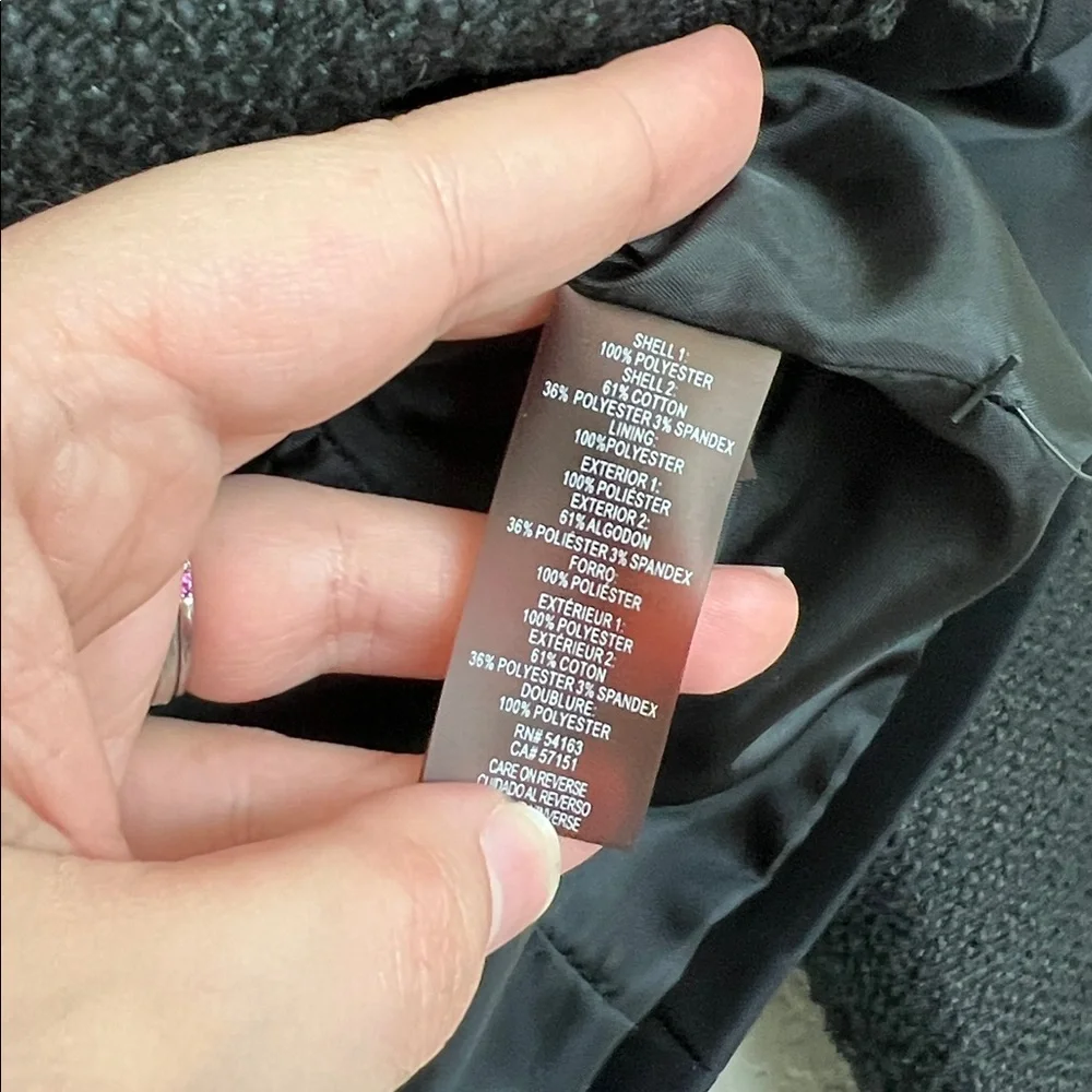 Karl Lagerfeld Black Tweed Blazer - Picture 4 of 7